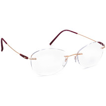 Silhouette Eyeglasses 5500 70 3530 Titan Gold/Fuchsia Rimless Austria 52... - £118.02 GBP