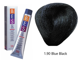 BES Beauty & Science Hi-Fi Hair Color - 1.90 Blue Black, 3.5 Oz.