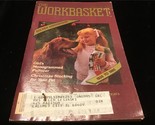 Workbasket Magazine December 1985 Knit Girl&#39;s Monogrammed Pullover - $7.50