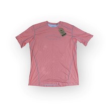 NWT Mens Performance T Shirt Shark Logo Peach Color - $14.84