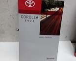 2022 Toyota Corolla Owners Manual - $46.96
