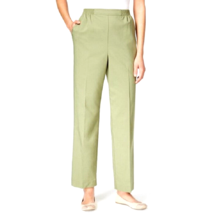 Alfred Dunner Ladies Pants Proportioned Medium Straight-Leg Olive Green ... - £19.92 GBP