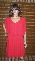 Jessica Simpson Tomato Puree Chiffon Dress Size 14  Retail $ 128 NWT - £56.91 GBP