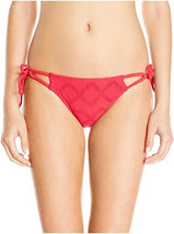 Roxy Juniors Lacy Days Tie-Side Bikini Bottom, Sunset Red, XS - £25.24 GBP