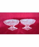2 Vintage Depression Westmoreland Footed Open Salt Dishes Pink English H... - $561.02 MXN