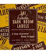 Eureka Dark Room Photography Labels 1940s-50s Antique Film Development D... - $54.66 CAD