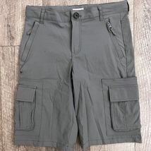 Cat &amp; Jack Boys Gray Cargo Shorts Performance Quick Dry Utility Size 12 - $9.89