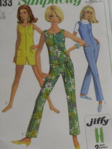 Simplicity Pattern 7133 Misses&#39; Jiffy Jumpsuit in 2 Lengths Size 12 Uncu... - $14.00