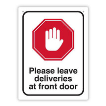 Durus Social Distancing Wall Sign 225x300mm - Deliveries - £29.76 GBP