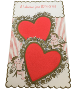 Buzza Cardozo Vintage Valentine Card From Both of Us Angels Soft Fuzzy H... - £7.86 GBP