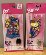 New Mattel Vintage 1996 Barbie And Ken Go in Style Swim Suits Matching Set - $47.51