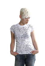 Famous Stars &amp; Straps Womens Black or White Delirious Juniors T-Shirt 10... - $13.48