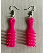 New from Vintage Mini Pink Hairbrush Cracker Jack Charms Costume Jewelry... - £10.27 GBP