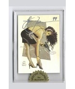 Steve Woron&#39;s MAGNUM GIRL Chase Holo-Foil Insert Card Signed in Card Holder - $26.51 CAD