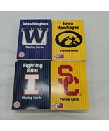 Lot Of (4) College Football Play Monster Poker Playing Card Decks - $24.30 CAD