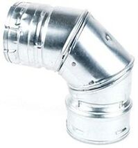M &amp; G DURAVENT 3PVL-E90R 3" Vent 90 Degree Elbow 176296 - $75.00