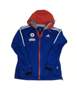 USA Biathlon Womens Adidas Gore-Tex Hooded Waterproof Jacket Size Small ... - $108.53 CAD