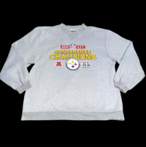 Pittsburgh Steelers Crewneck Sweatshirt 2005 AFC Champions Super Bowl Large - $14.99