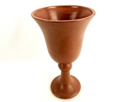 Vintage Haeger Pottery Planter, Chocolate Brown, Pedestal Base, Made in USA - $39.15