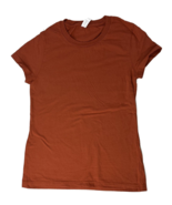 Women&#39;s Classic Tee American Apparel Comfort T-Shirt 100% Cotton Pumpkin... - $6.99