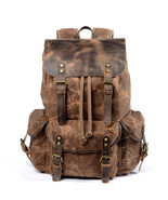 George Classic High-Density Waxed Thick Canvas High - Capacity Backpack ... - $1,500.64 MXN