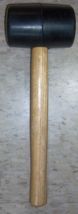 Black Rubber MALLET hammer 1 pound - 16 oz big 2.5&quot; Head &amp; hardwood Wood... - $544.00 MXN