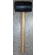 Black Rubber MALLET hammer 1 pound - 16 oz big 2.5&quot; Head &amp; hardwood Wood... - $549.13 MXN