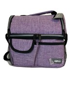 New Purple Opux Insulated Double Deck Lunch Bag. 10 x 7.5 x 10 Inches. Unisex - £18.99 GBP