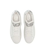 Michael Kors MINDY Silver Metal Studs &quot;K O R S&quot; Wm&#39;s White Leather Sneak... - $108.03 CAD+