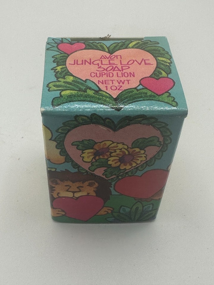 Vintage 1980s Avon Jungle Love Soap Cupid Lion 1oz Valentine’s Day NIB HTF - $7.70