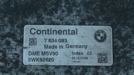 11-12 BMW X3 F25 N52 Ecu Dme MSV90 Cas4 Engine Computer Module & Fob 7634083 image 2