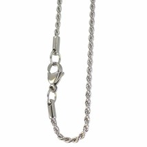 Rope Chain Necklace Surgical Stainless Steel 18-30 inch 5mm Hypoallergenic - $17.99