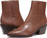 Franco Sarto Women&#39;s Smalls Zip Up Brown Faux Leather Ankle Boots Size 1... - $49.46