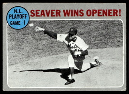 1970 Topps #195 N.L Playoff Game 1 - Seaver Wins Opener! NLCS VGEX-B111R4 - £15.59 GBP