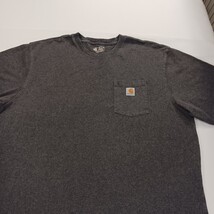 Carhartt K87 Loose Fit Men's Gray Heavyweight Short-Sleeve T-Shirt Size 2XL Tall image 12