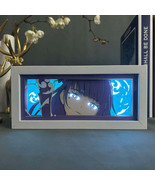 Genshin Impact Raiden Shogun Led Lamp Box Anime Decoration Room Decor Ni... - $20.16+