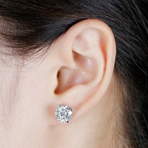 3Ct Round Cut Diamond Earring Aniversary Earring Gift Earring Engagement Earring - £60.40 GBP