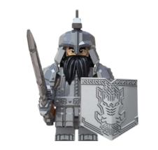 KLIVT Lord of the Rings Dwarven Warrior XP 303 Custom Minifigure Toy Gift - £3.32 GBP