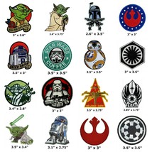 Star Wars Iron On Patch Empire Darth Vader Stormtrooper Luke Skywalker Jedi R2D2 - £4.38 GBP