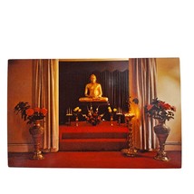 Postcard Washington Buddhist Vihara Shrine Room Washington DC Chrome Unposted - £11.19 GBP