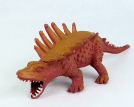 Panoplosaurus Orange Dinosaur 6&quot; Vinyl Figure Vintage 80s Hong Kong Imperial KO - £15.74 GBP