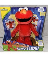 New! English &amp; Spanish! ELMO SLIDE Interactive Plush Toy Learn w/ SESAME... - £54.56 GBP