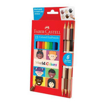 Faber-Castell World Colours Coloured Pencil (Pack of 15) - £25.55 GBP
