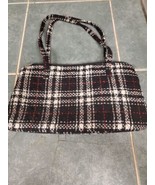 Vera Bradley MINSK Plaid Tweed Quilted Purse Hand Bag With Side Pockets - €12,14 EUR