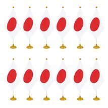 WXTWK Japan Flag Desk Flags with Stand Small Mini 12 Pack 4x6 Inch - $223.48 MXN