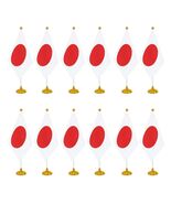 WXTWK Japan Flag Desk Flags with Stand Small Mini 12 Pack 4x6 Inch - $223.48 MXN