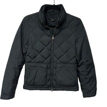 Theory Womens Black Meade Quilted Down Puffer Jacket Coat Size Small Petite - $44.55