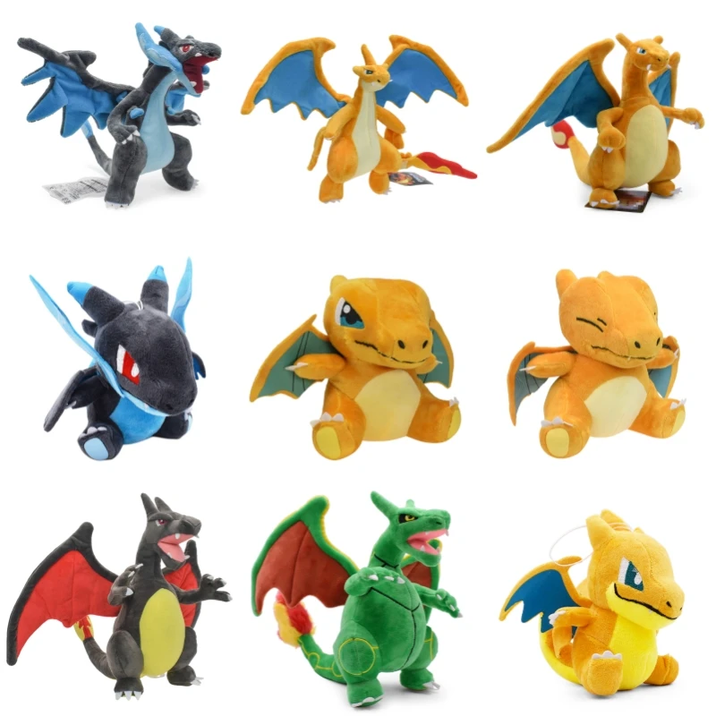 Pokemon Anime Figure Mega Evolution Charizard X Y Plush Toy Kawaii Charmander St - $12.91