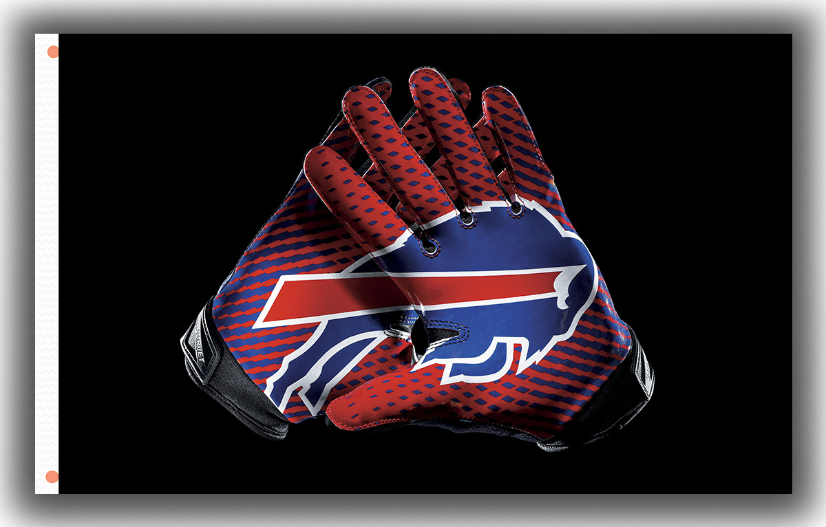 Buffalo Bills Football Team Fan Memorable Gloves Flag 90x150cm 3x5ft Best Banner - $13.95