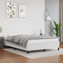 Bed Frame without Mattress White 53.9"x74.8" Full Faux Leather - $5,392.39 MXN